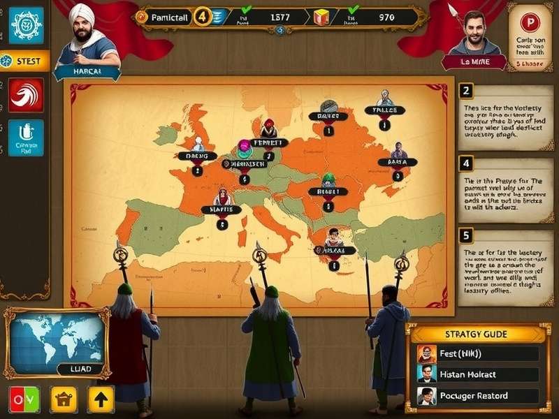 Sikh Sovereigns battle scene with historical warriors